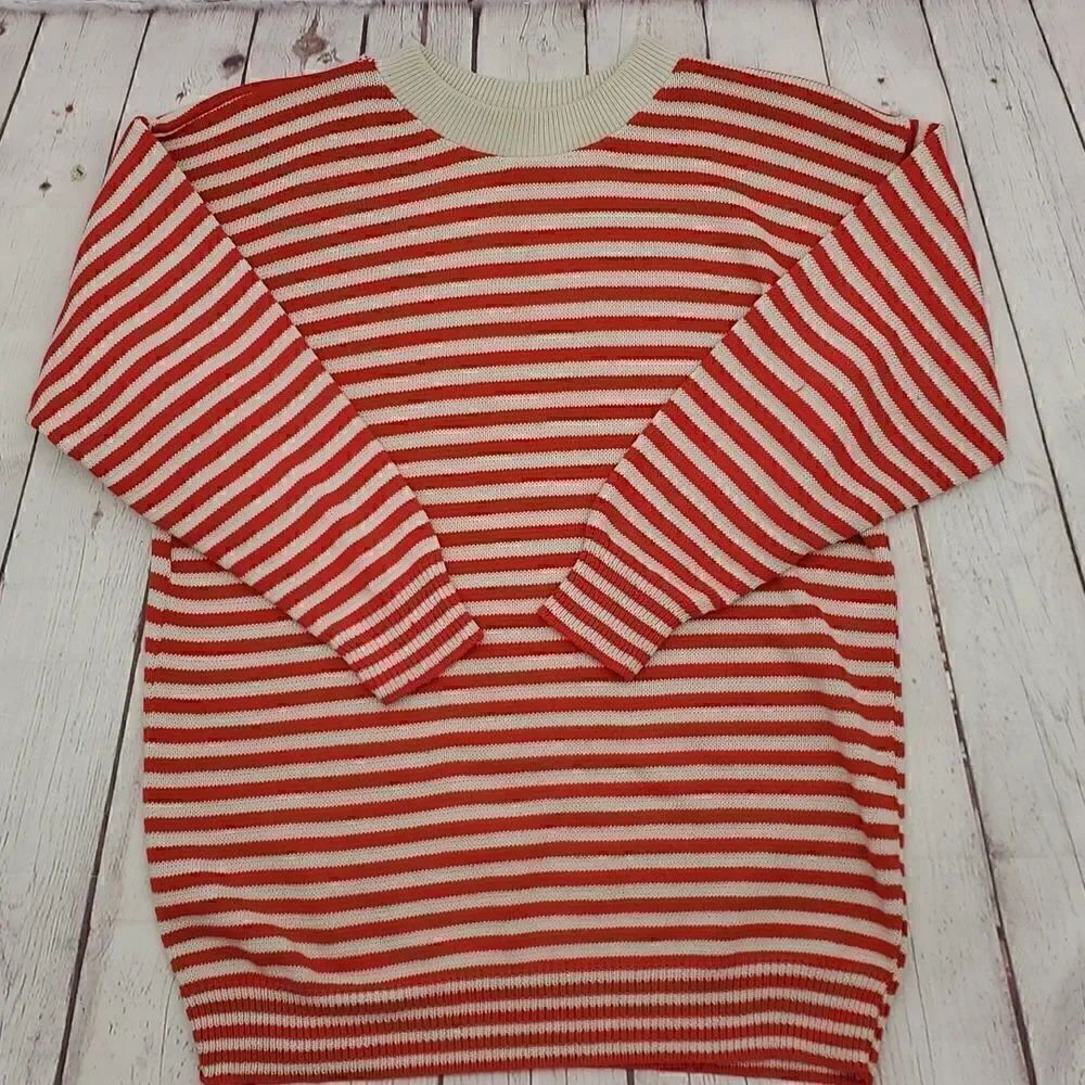 Marbella California Striped Knit 70's Sweater